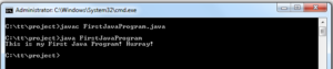 Run program from command prompt using java