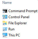 Command prompt and other shortcuts